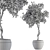 Fruitful Pot: Outdoor Tree Set 3D model small image 6