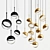 Dora Pendant Lights: Elegant Illumination Solution 3D model small image 3