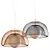 Elegant Pendant Lights - Gold & Silver 3D model small image 1