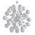 Italian Milk Glass Sputnik Chandelier 3D model small image 2