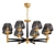 Sophisticated Brass Chandelier 3D model small image 1