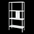 Stylish Metal Shelf: Baggebo 3D model small image 2