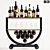 Elegant Liquor serving trolley 3D model small image 2