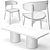 Barrel Dining Table Set 3D model small image 5