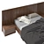 Modern MOBENIA MIES Bed 3D model small image 4