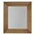 Rustic Wooden Wall Mirror in Frame 3D model small image 1