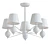 Elegant Golden Chandelier with Lampshades 3D model small image 2