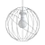 Orbita Black Chandelier: Modern and Elegant 3D model small image 2