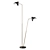 Asta Double Floor Lamp: Elegant Illumination for Any Space 3D model small image 1