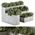 Concrete Outdoor Plant Set 277 3D model small image 2