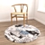 Round Rug Set with 6 Variations 3D model small image 3