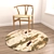 Round Rug Set with 6 Variations 3D model small image 4