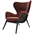 Nirvana High Back Lounge Chair - Luxury Comfort for Ultimate Relaxation 3D model small image 1