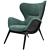 Nirvana High Back Lounge Chair - Luxury Comfort for Ultimate Relaxation 3D model small image 2