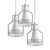 Rustic Metal Cage Pendant Lights 3D model small image 2