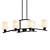 Elegant 6-Light Shaded Chandelier 3D model small image 1