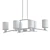 Elegant 6-Light Shaded Chandelier 3D model small image 2