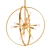 Savoy House Marly 24: Elegant Warm Brass Chandelier 3D model small image 1