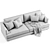 Modern Comfort: West Elm Haven Sofa 3D model small image 6