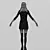 Free 3D Dancer Girl Model 3D model small image 1