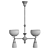 Kilpatrick Gas-Electric Multi Arm Chandelier 3D model small image 2