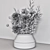 Elegant Dried Flower Bouquet 3D model small image 3