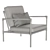 Sleekly Stylish Nusa Lounge Chair 3D model small image 6