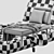 Carisia Mid Century Modern Chaise by CKH 3D model small image 6