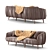 Elegant Leather Sofa Set 3D model small image 6