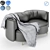 Natuzzi Wave 2 Seater: Luxurious Comfort for Your Living Space 3D model small image 1