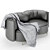 Natuzzi Wave 2 Seater: Luxurious Comfort for Your Living Space 3D model small image 6