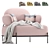 Coco Pink Armchair: Chic and Comfortable 3D model small image 1