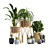 Indoor Oasis Vase Set 3D model small image 2