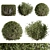 Nature's Shape Bush Set - Cube and Circle 3D model small image 1