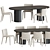 Modern Dining Set for Versatile Use 3D model small image 2