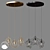 Gold Star Chandelier: Ø 32 cm 3D model small image 3