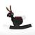 Burke Rocking Rabbit: Modern Elegance 3D model small image 2
