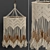 Boho Macrame Chandelier 3D model small image 1