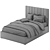 Teagan RH Upholstered Platform Bed - Full Size 3D model small image 5