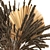 Reed Elegance: Decorative Dry Flower Bouquet 3D model small image 4