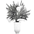 Reed Elegance: Decorative Dry Flower Bouquet 3D model small image 6