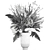 Dried Flower Bouquet in Menu Cyclades Vase 3D model small image 6