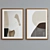 Modern Abstract Frame Set 3D model small image 4