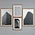 Modern 4-Piece Architectural Picture Frame Set 3D model small image 4