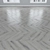 Oak Parquet: Herringbone, Linear, Chevron 3D model small image 4