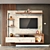 Sleek TV Self 002 for Stylish Living 3D model small image 1