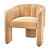Elegant Eichholtz Aurelius Chair in 4 Velvet Colors 3D model small image 1
