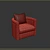 Drummond Armchair: Stylish and Versatile 3D model small image 4