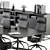 Elegant Conference Table Set 3D model small image 3