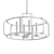 Sleek Santina 4-Light Pendant 3D model small image 2